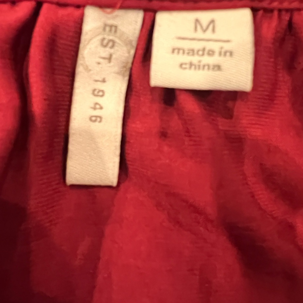 Est1946 Dark Red Flowy Blouse - Picture 7 of 9